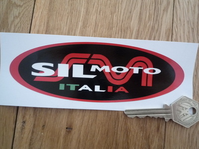 Sil Moto Italia Exhausts Oval Sticker. 6".