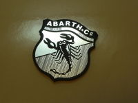 Abarth & Co Scorpion Shield Style Laser Cut Magnet. 1.5"