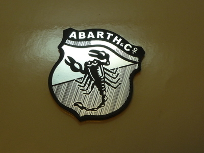 Abarth & Co Scorpion Shield Style Laser Cut Magnet. 1.5