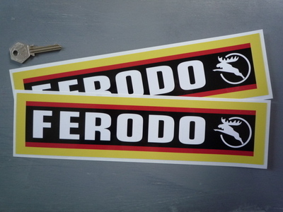 Ferodo Stag Style Oblong Stickers. 12
