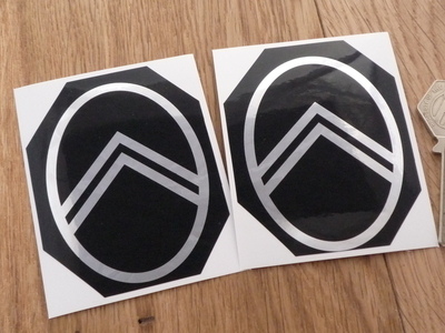 Citroen Black & Foil Chevron Special Offer Stickers. 3