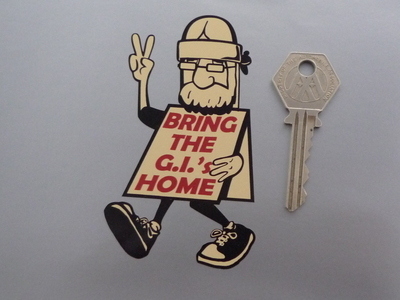 Bring The GIs Home Protester Sticker. 4