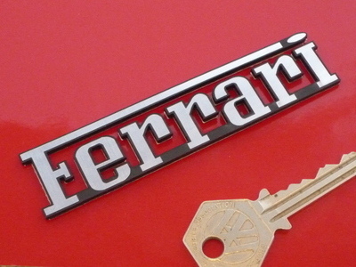 Ferrari Text Laser Cut Self Adhesive Car Badge. 4