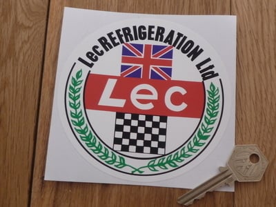 Lec Refrigeration Ltd F1 Circular Sticker. 4.5