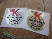 Kaptein Holland Headstock Style Sticker. 2".