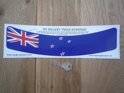New Zealand Flag Helmet Visor Sunstrip Sticker. 12