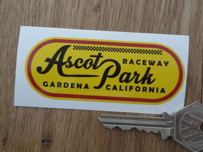Ascot Park Raceway Gardena California Sticker - 3.5"