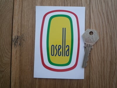 Osella Full colour Shaped Logo Sticker. 4