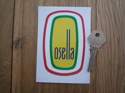 Osella Full colour Shaped Logo Sticker. 3", 4", 6" or 8".