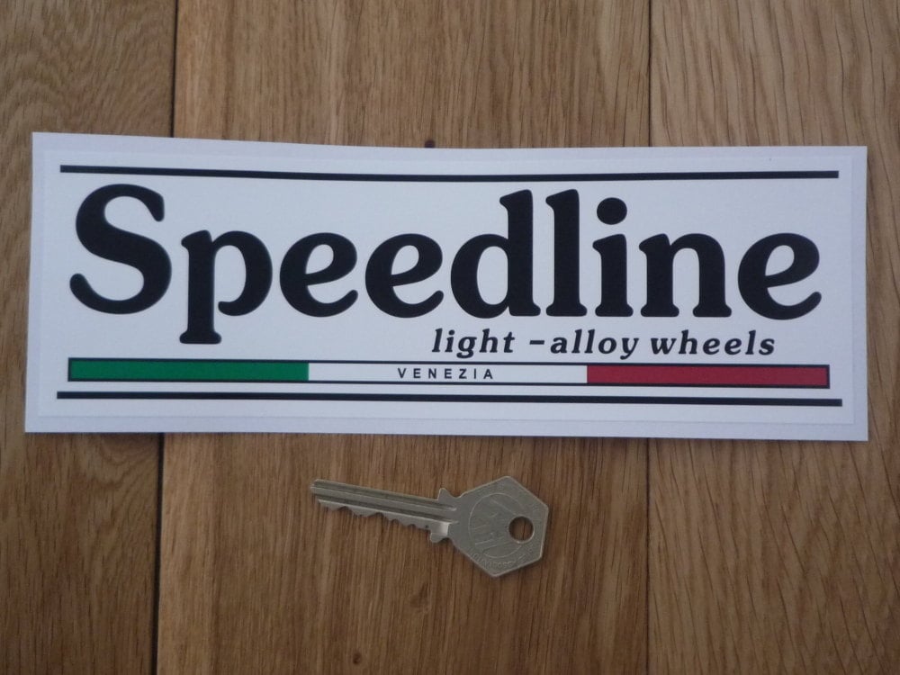 Speedline Light - Alloy Racing Wheels Oblong Sticker. 8.25".