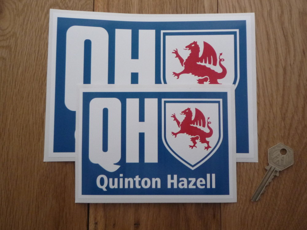 Quinton Hazell QH Oblong Sticker. 6" or 8".
