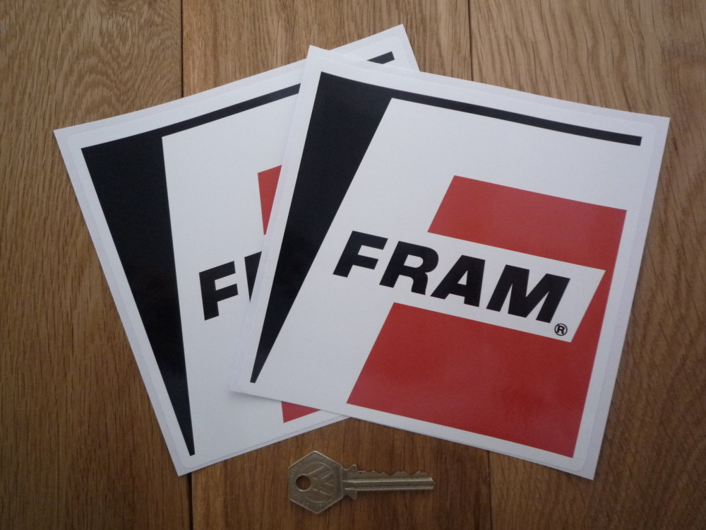 Fram Filters Plain Style Stickers. 6