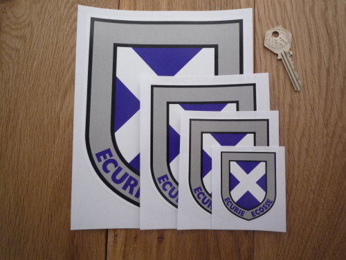 Ecurie Ecosse Scottish Saltire Shield Sticker. 2