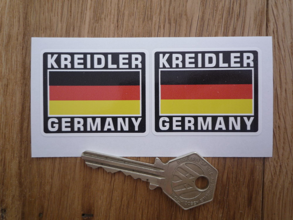 Kreidler Germany German Flag Style Stickers. 2