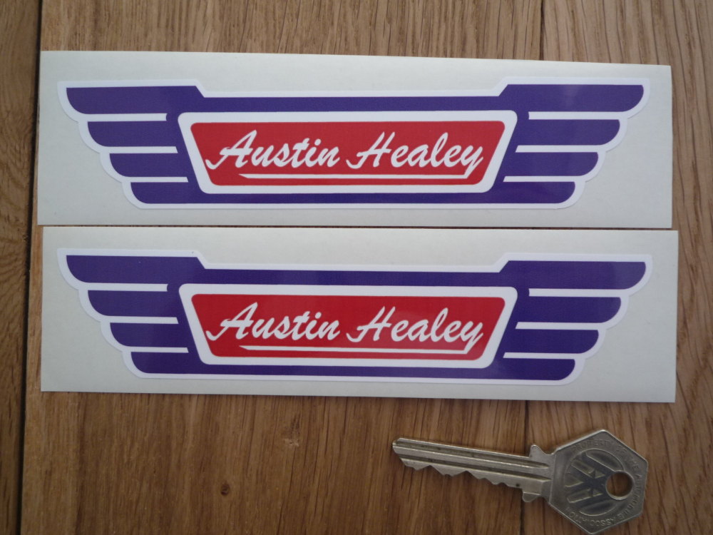 Austin Healey Winged Blue & Red Stickers. 6
