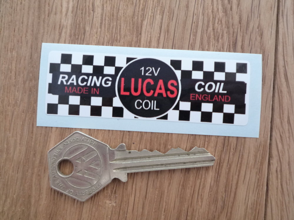 Lucas Racing Coil Sticker. 12V. R.