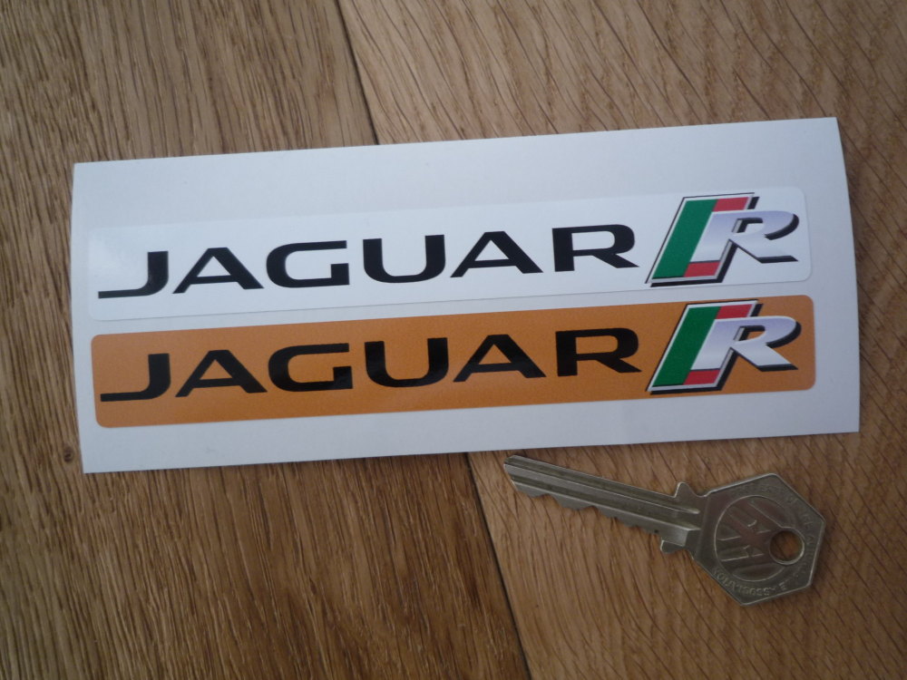 Jaguar R Number Plate Dealer Logo Cover Stickers. 5.5