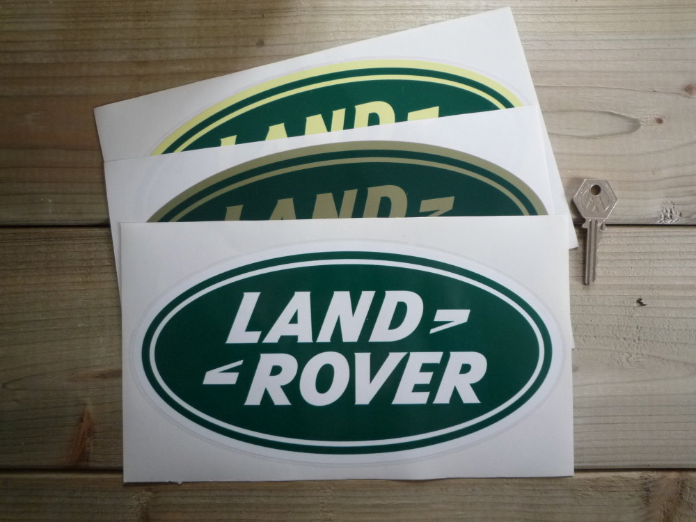 Land Rover Old Style Oval Sticker. 10