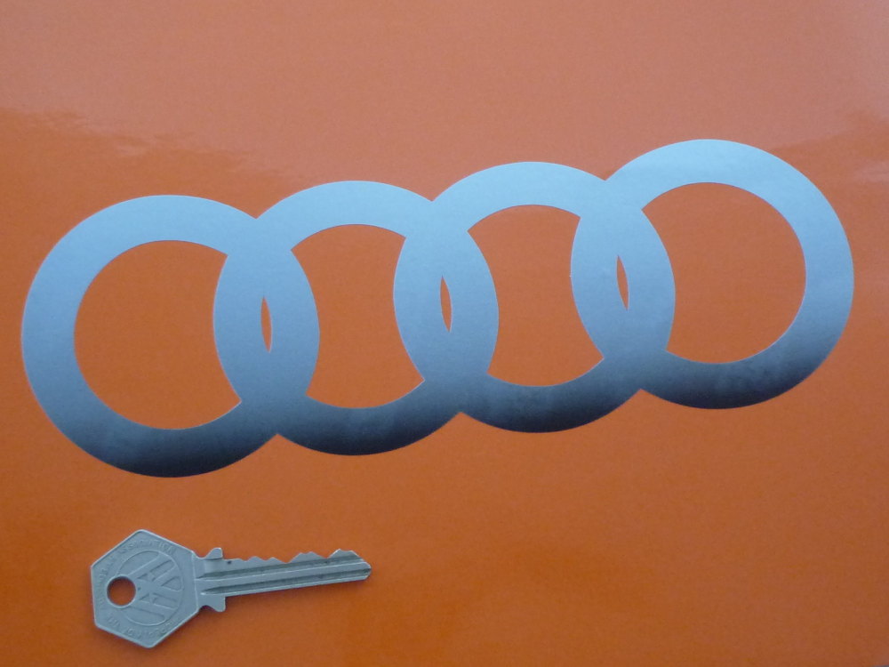 Audi Hoops Cut to Shape Fade To Bottom Stickers. 8
