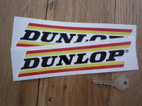 Dunlop Narrow Stripe Stickers. 8.5" Pair.