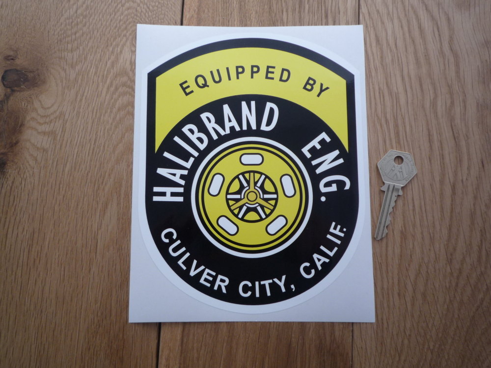 Halibrand Eng. Equipped By Sticker. 8