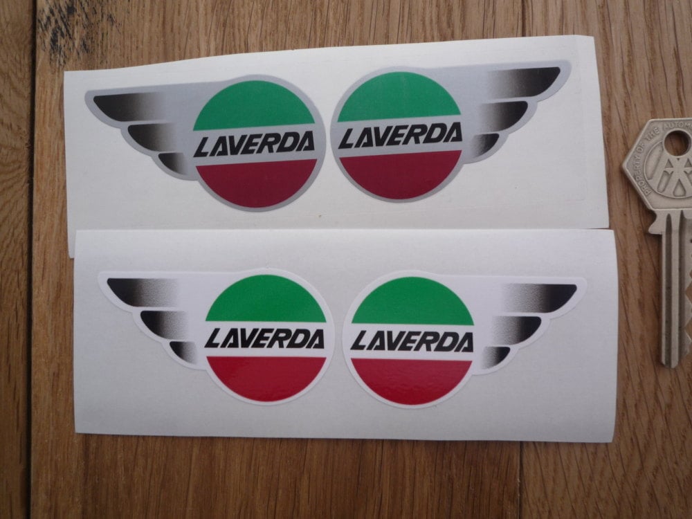 Laverda Winged Logo Stickers. 2.5" Pair.