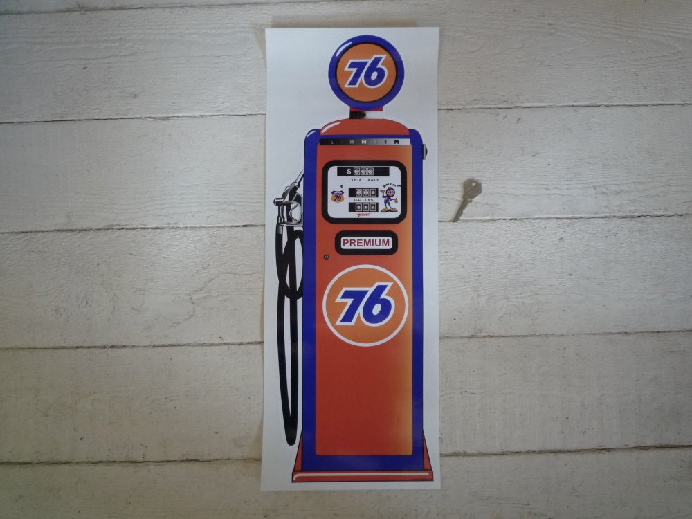Union 76 Petrol Pump Style Large Sticker. 24".