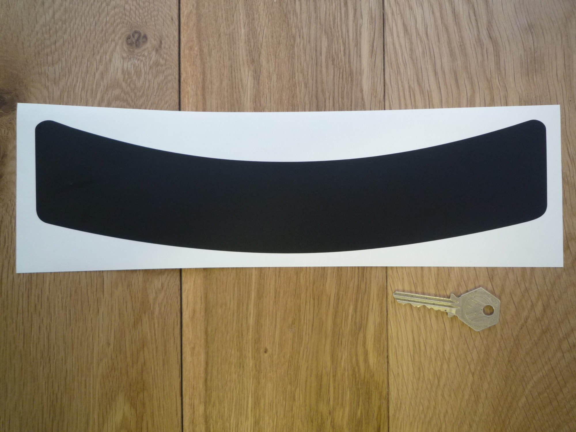 Chequered Flag Helmet Visor Sunstrip Sticker. 12".