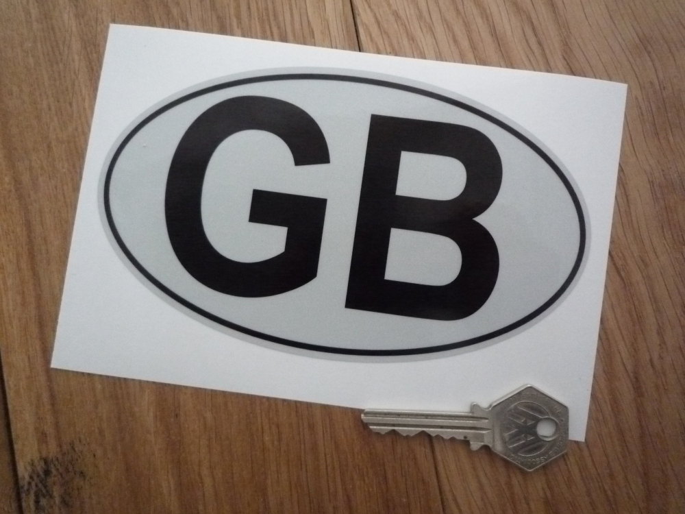 GB Reflective with Black Outline ID Plate Sticker. 6