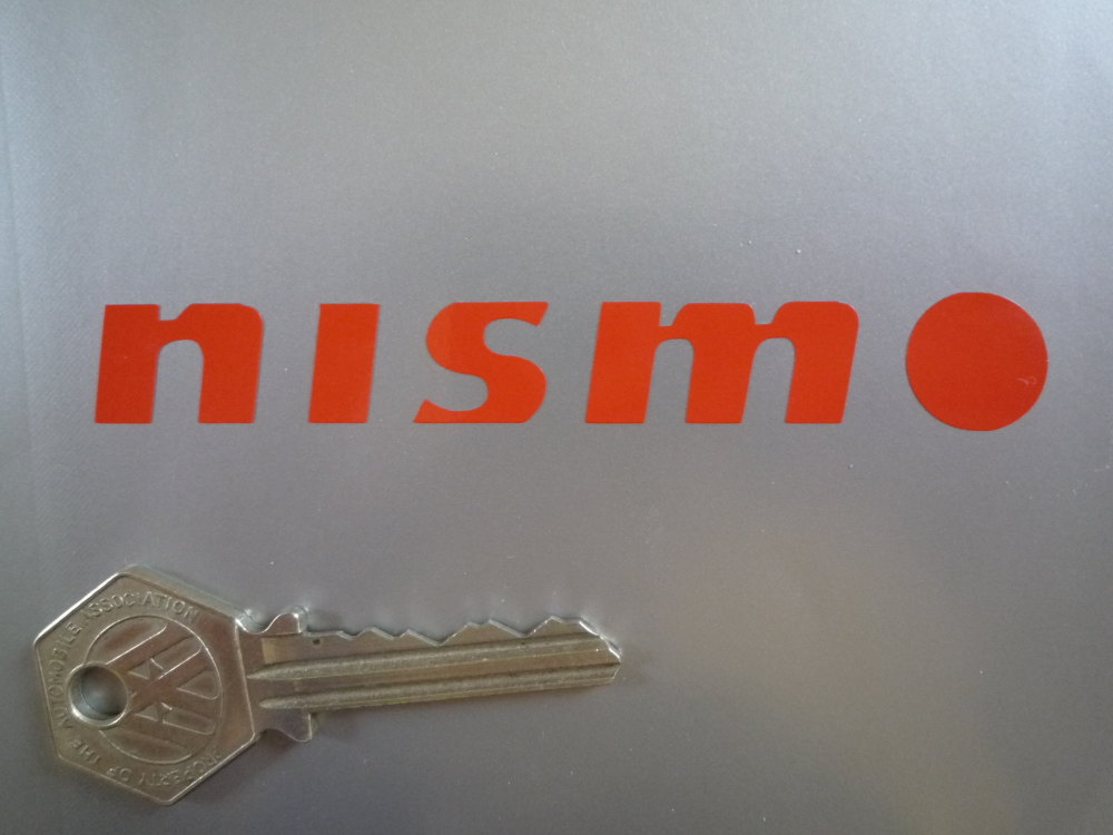 Nismo Nissan Motorsport Cut Vinyl Stickers. 4" Pair
