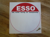 Esso RAC British Touring Car Championship Circular Door Panel Sticker. 400mm.