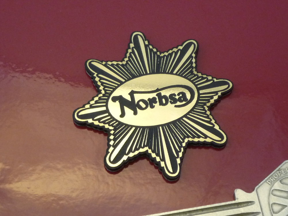 Norbsa Star Style Laser Cut Self Adhesive Bike Badge. 2