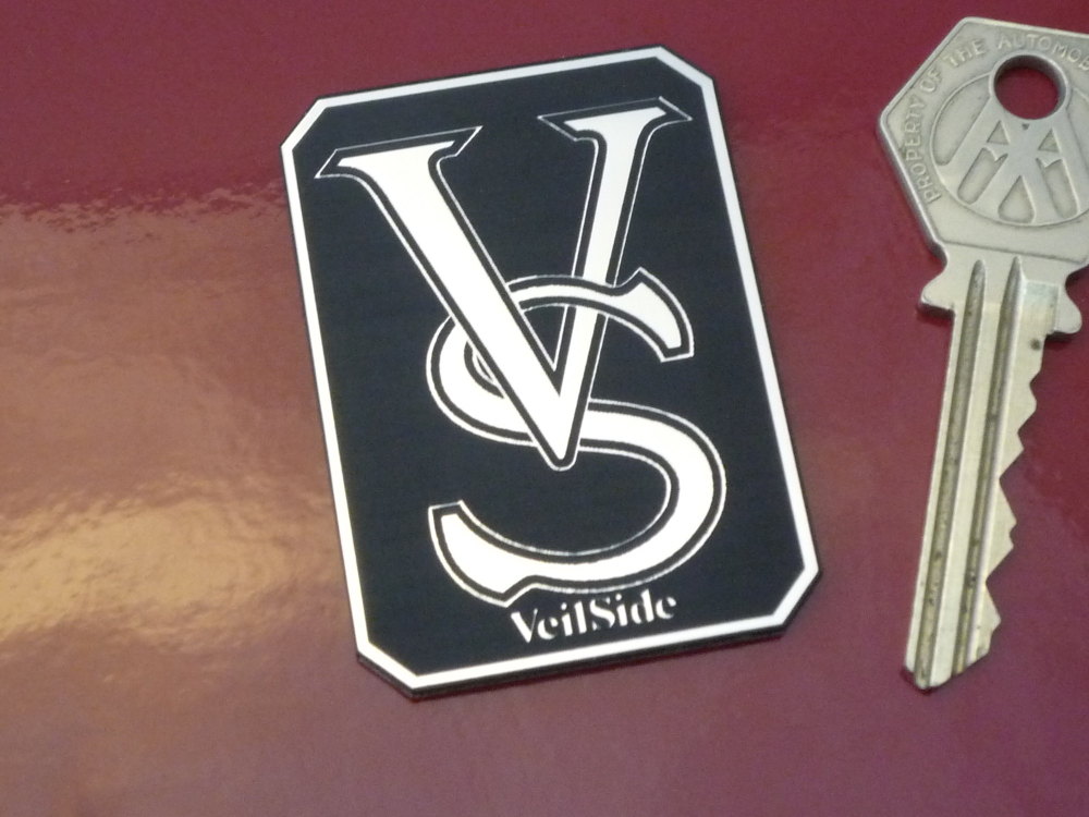 VeilSide Logo Laser Cut Self Adhesive Car Badge. 2"