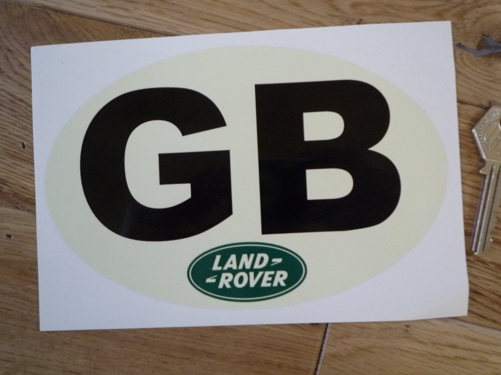 Land Rover Old Style GB ID Plate Sticker. 7".