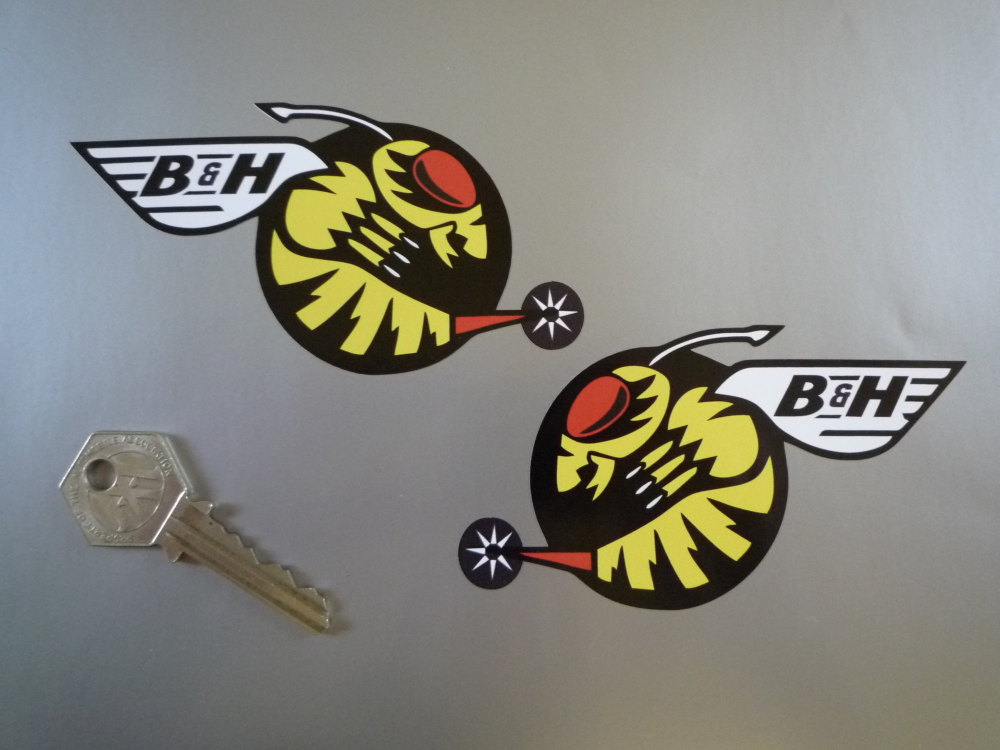 Jordan B&H Buzzing Hornets Handed Stickers. 4.5" Pair.