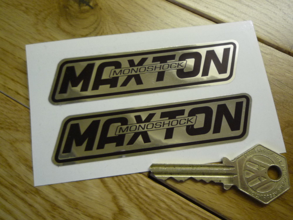 Maxton Monoshock Black & Foil Stickers. 4