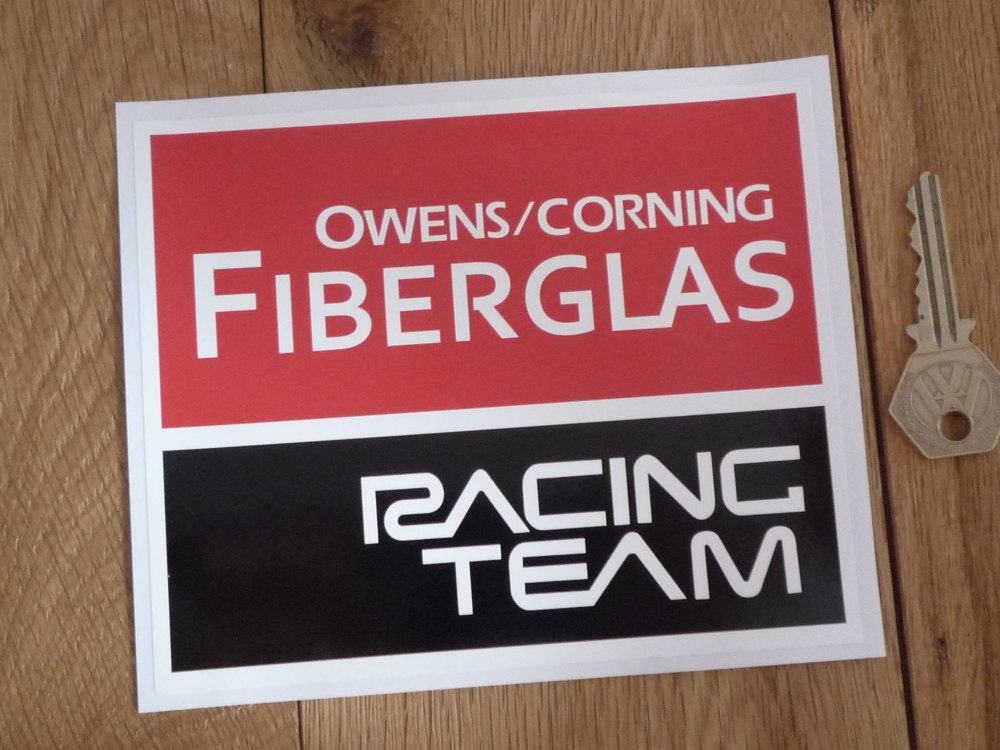 Owens/Corning Fiberglas Racing Team Sticker.6