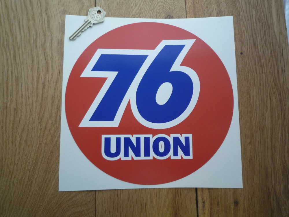 Union 76 Circular 'Union' Red Sticker. 9