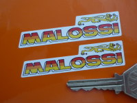 Malossi Text & Lion Stickers. 3" or 5" Pair.