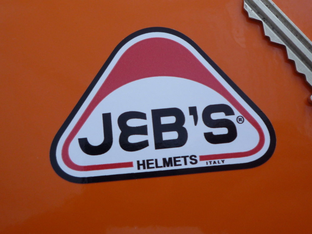 JEB's Helmets Rounded Triangle Sticker. 2.25
