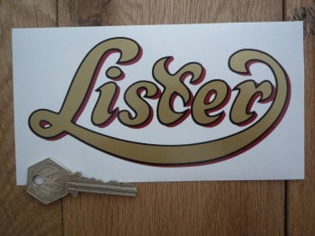 Lister Diesel Engines Cut Text Sticker. 4" or 6".