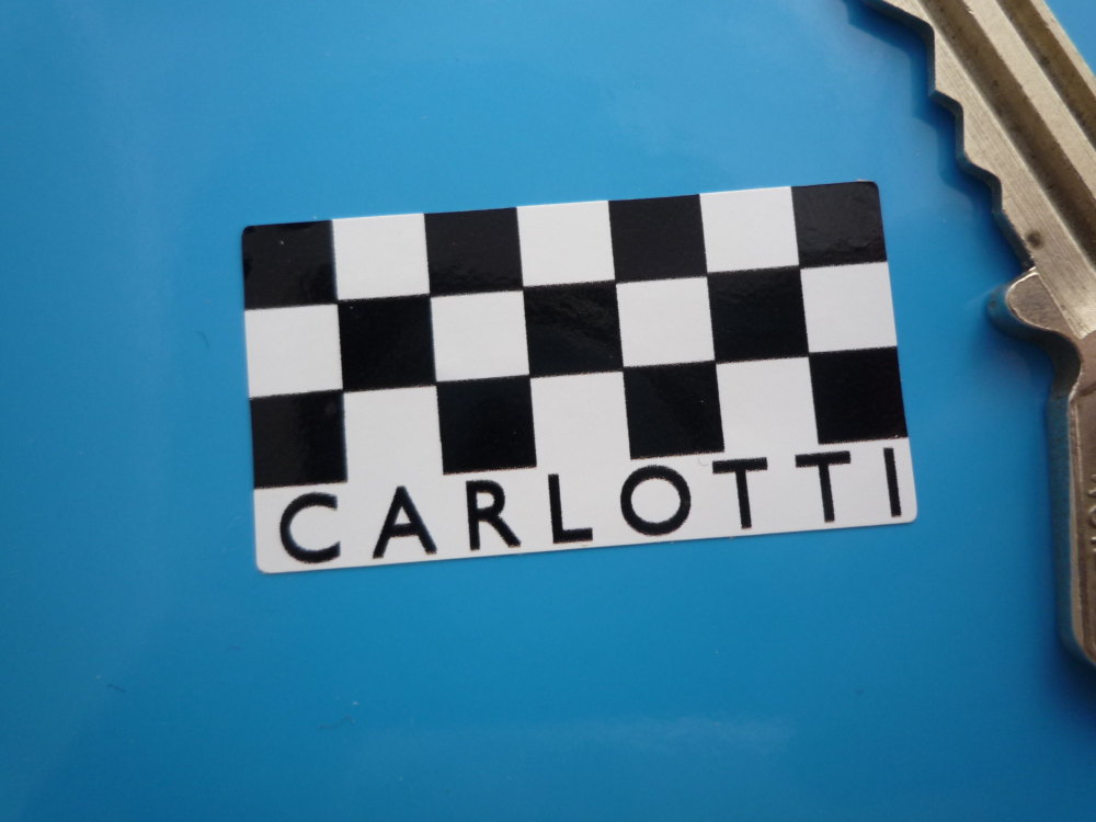 Carlotti Steering Wheel Stickers. 0.75" or 1.5" Pair.