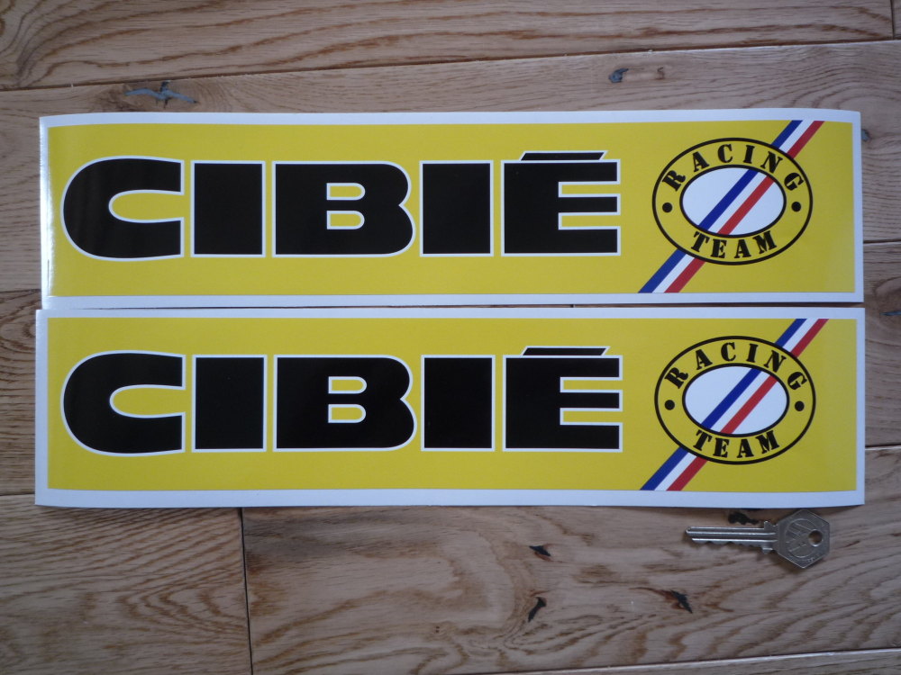Cibie Racing Team Logo on Right Wide Stickers. 14