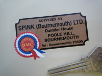 BMC Spink (Bournemouth) Ltd. Dealers Sticker. 2.75".