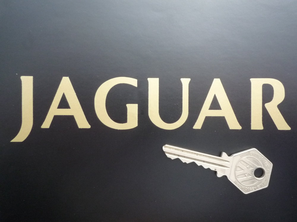 Jaguar Cut Text Sticker. 6.25