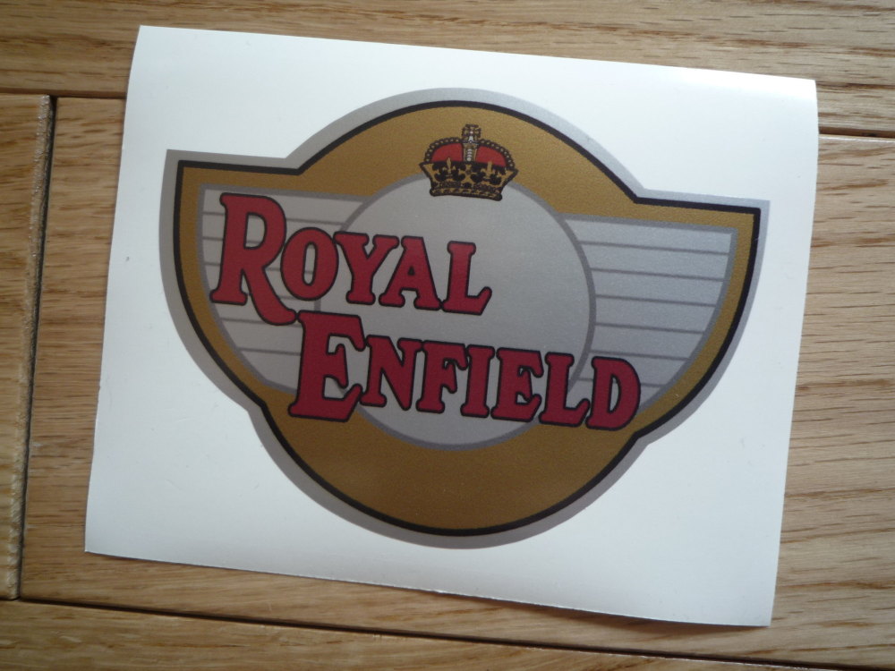 Royal Enfield Winged & Shaped Large Sticker. 18