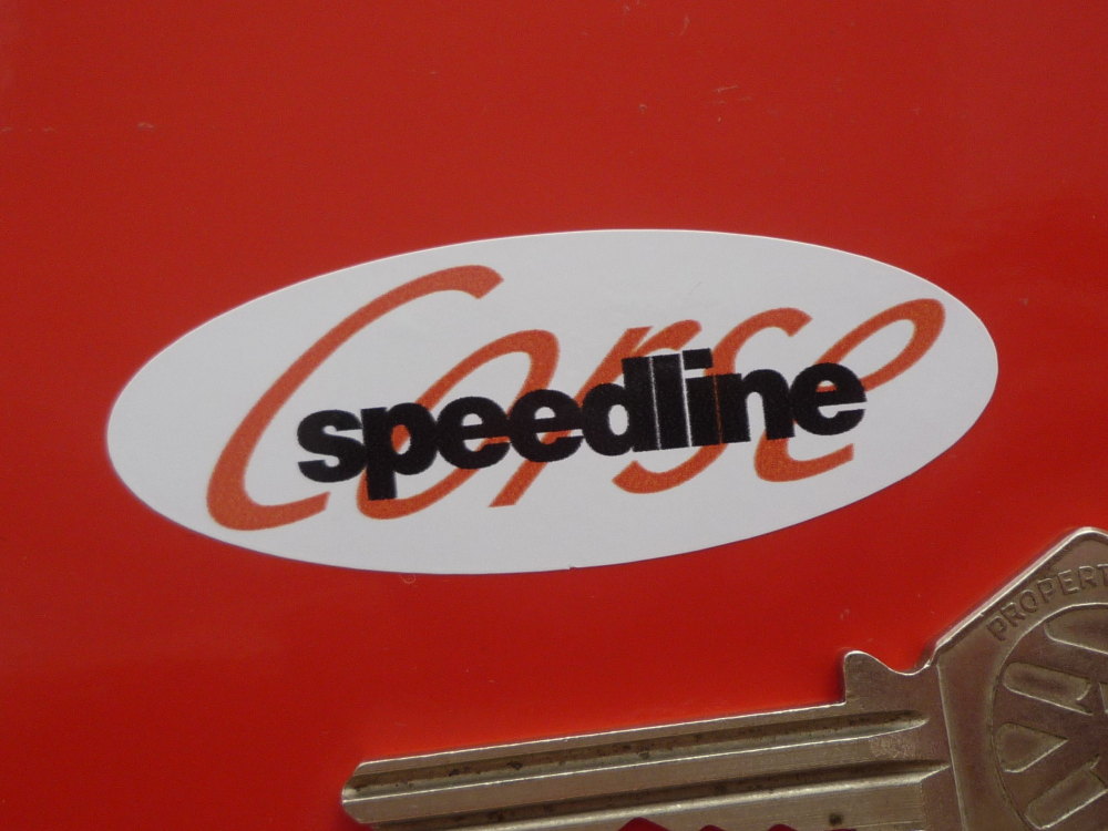 Speedline Corse Oval Stickers. 2.5" Pair.