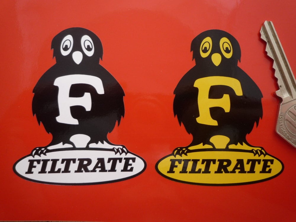 Filtrate Owl Logo Sticker. 2", 3" or 4".