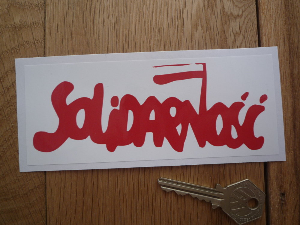 Solidarnosc (Solidarity) Polish Trade Union Sticker. 5.75".