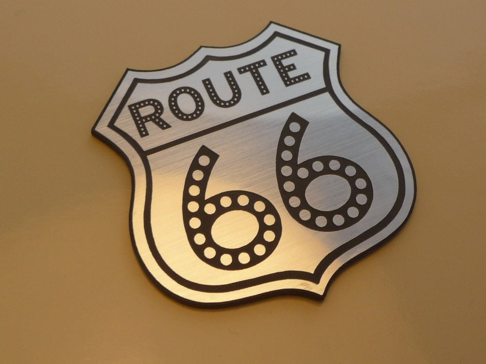 Route 66 Shield Style Laser Cut Magnet. 1" or 2"